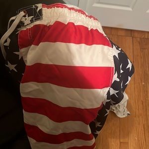 Faded Glory American Flag Print trunks